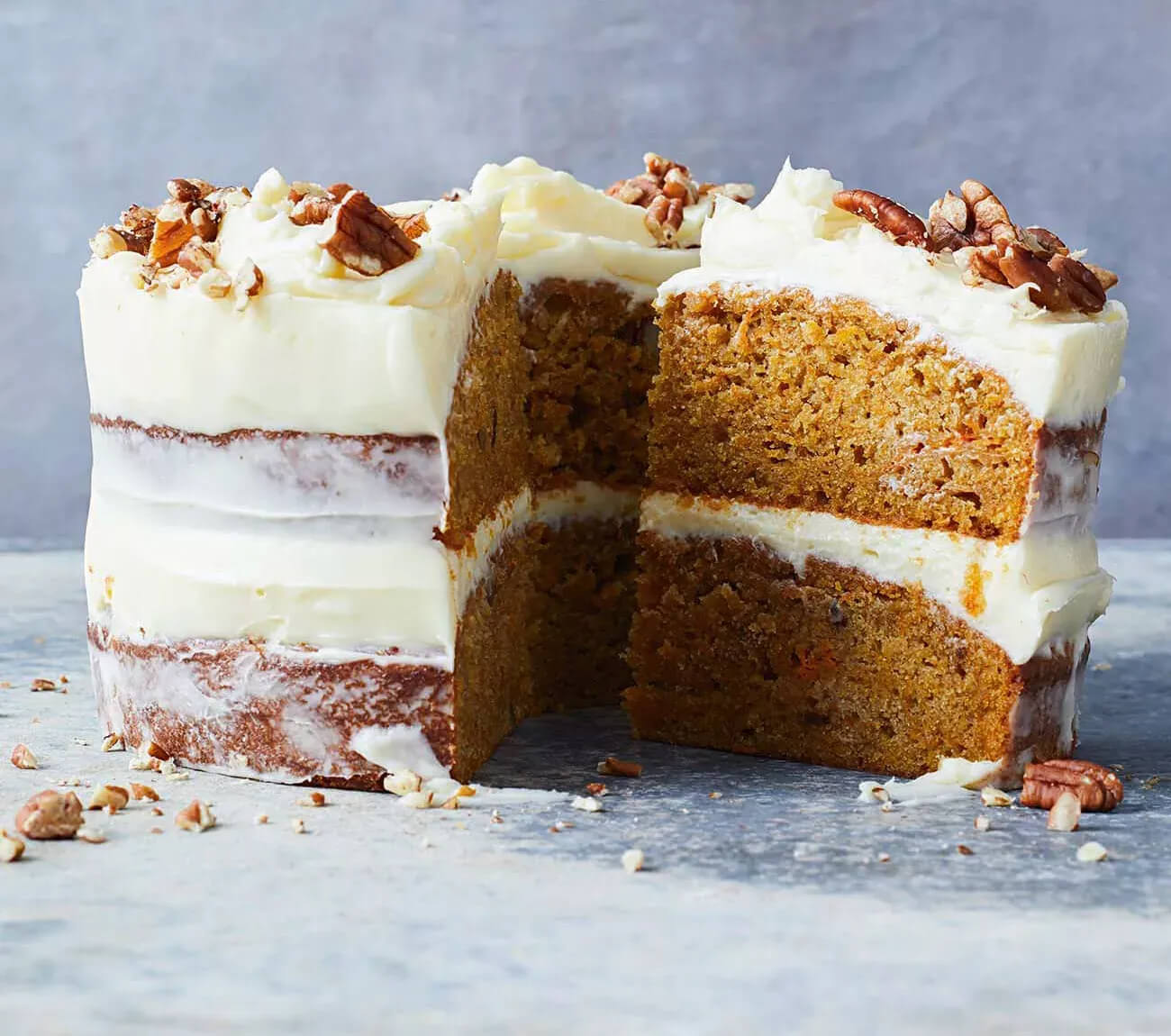 A photo of Carrot Cake with Cream Cheese Icing
