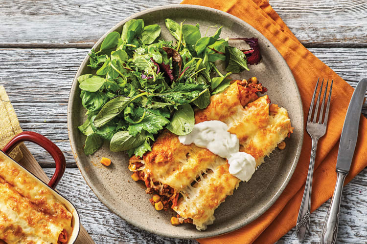 A photo of Cheat's Beef Enchiladas