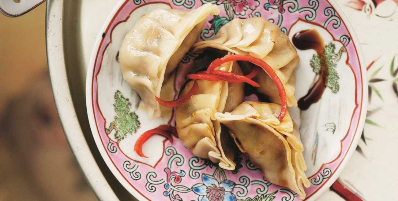 A photo of Pan-Fried Jiaozi